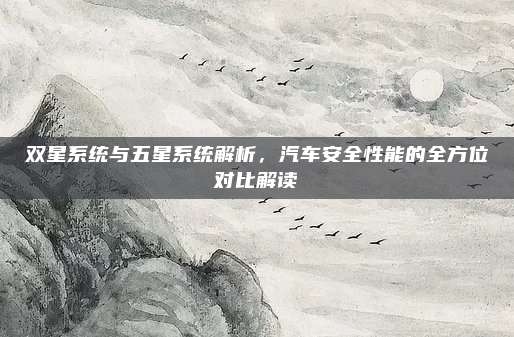 双星系统与五星系统解析,汽车安全性能的全方位对比解读