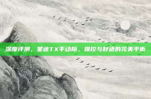 深度评测,星途TX手动版,操控与舒适的完美平衡