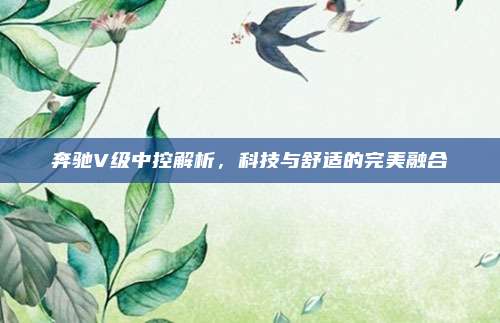 奔驰V级中控解析,科技与舒适的完美融合
