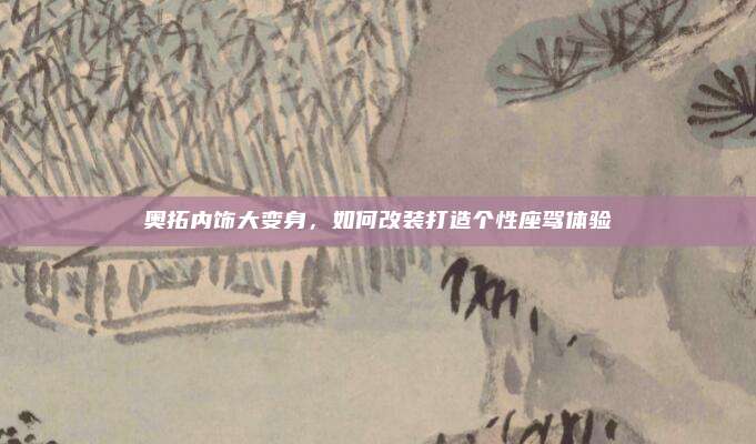 奥拓内饰大变身,如何改装打造个性座驾体验