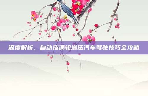 深度解析,自动挡涡轮增压汽车驾驶技巧全攻略