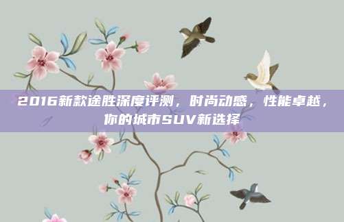 2016新款途胜深度评测,时尚动感,性能卓越,你的城市SUV新选择