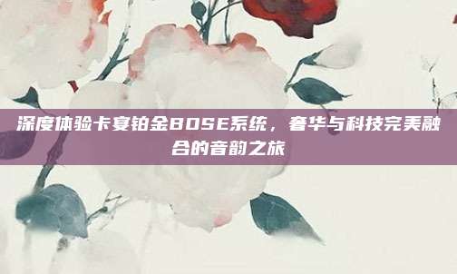 深度体验卡宴铂金BOSE系统,奢华与科技完美融合的音韵之旅
