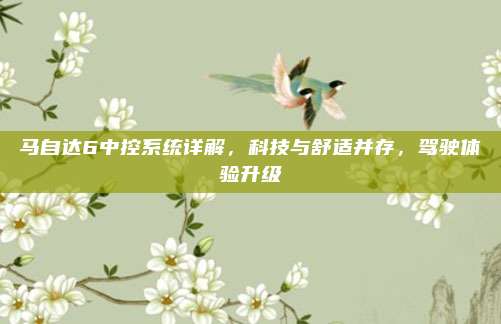 马自达6中控系统详解,科技与舒适并存,驾驶体验升级