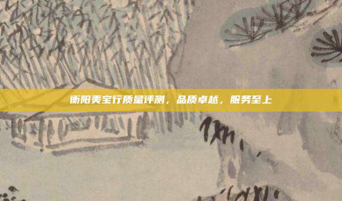 衡阳美宝行质量评测,品质卓越,服务至上