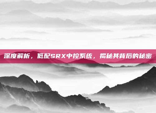 深度解析,低配SRX中控系统,揭秘其背后的秘密