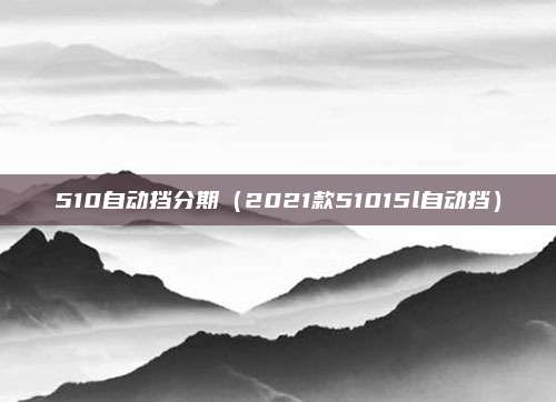 510自动挡分期（2021款51015l自动挡）