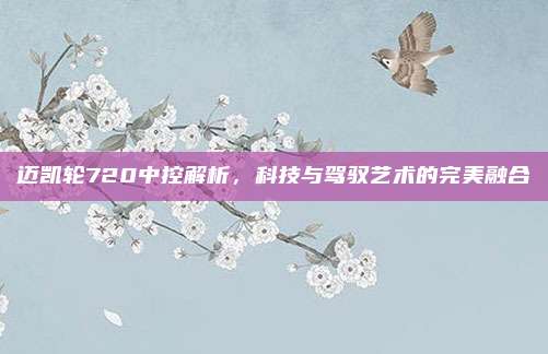 迈凯轮720中控解析,科技与驾驭艺术的完美融合