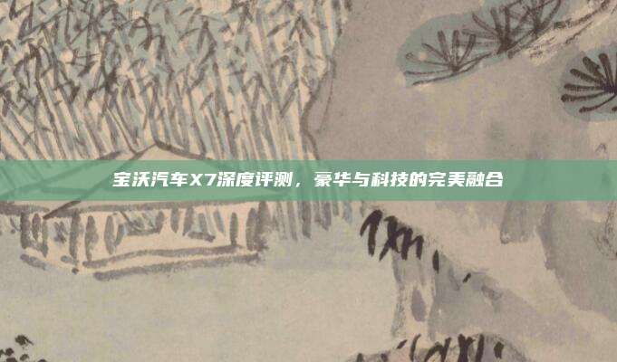宝沃汽车X7深度评测,豪华与科技的完美融合