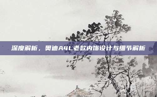 深度解析,奥迪A4L老款内饰设计与细节解析