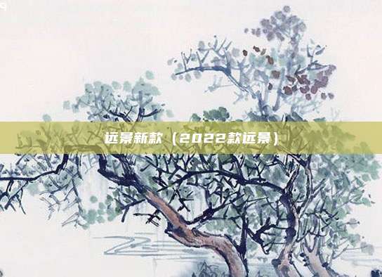 远景新款（2022款远景）