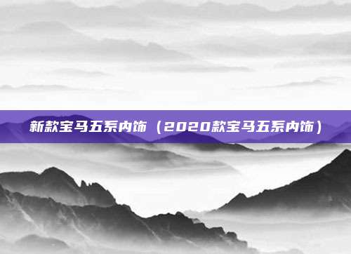 新款宝马五系内饰（2020款宝马五系内饰）
