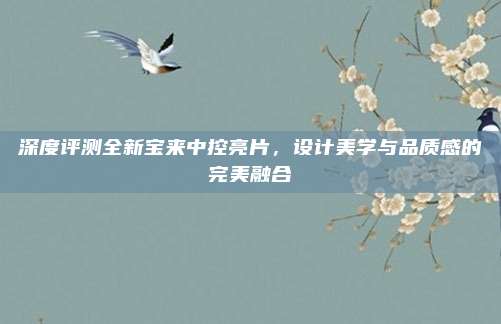 深度评测全新宝来中控亮片,设计美学与品质感的完美融合