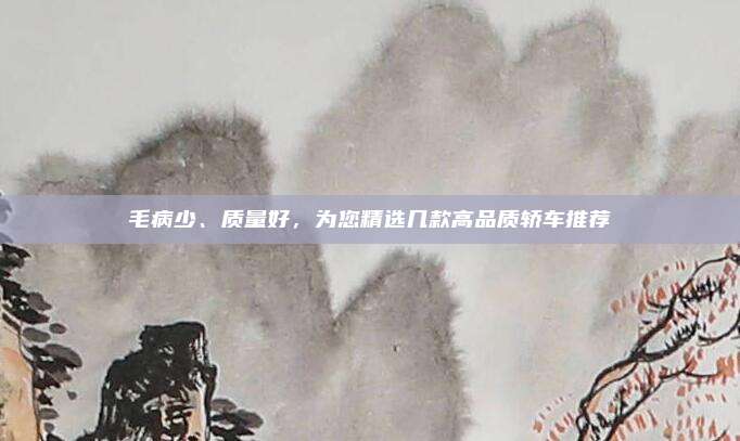 毛病少、质量好,为您精选几款高品质轿车推荐