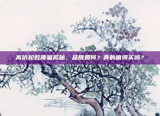高仿轮毂质量揭秘,品质如何?真的值得买吗?