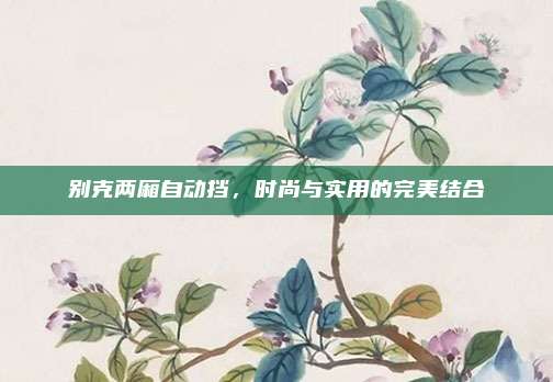 别克两厢自动挡,时尚与实用的完美结合