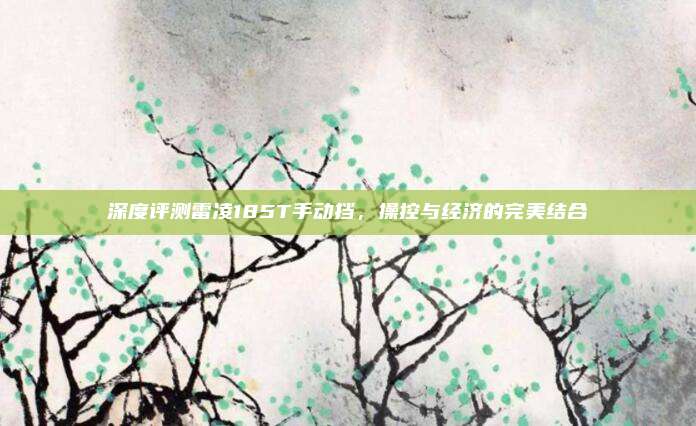 深度评测雷凌185T手动挡,操控与经济的完美结合