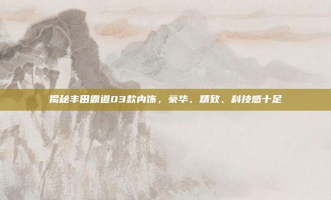 揭秘丰田霸道03款内饰,豪华、精致、科技感十足