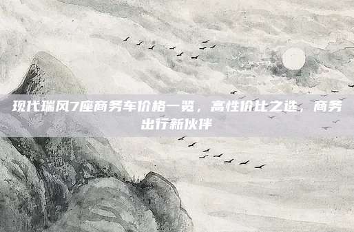 现代瑞风7座商务车价格一览,高性价比之选,商务出行新伙伴