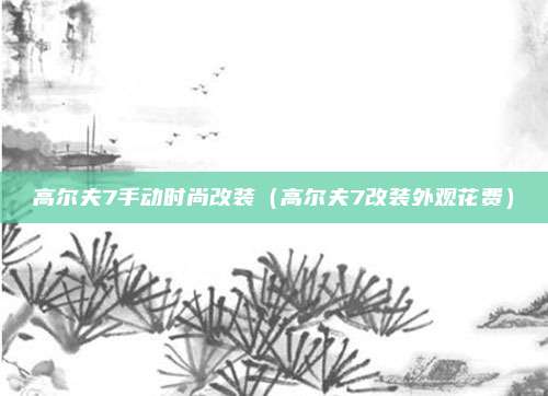高尔夫7手动时尚改装（高尔夫7改装外观花费）