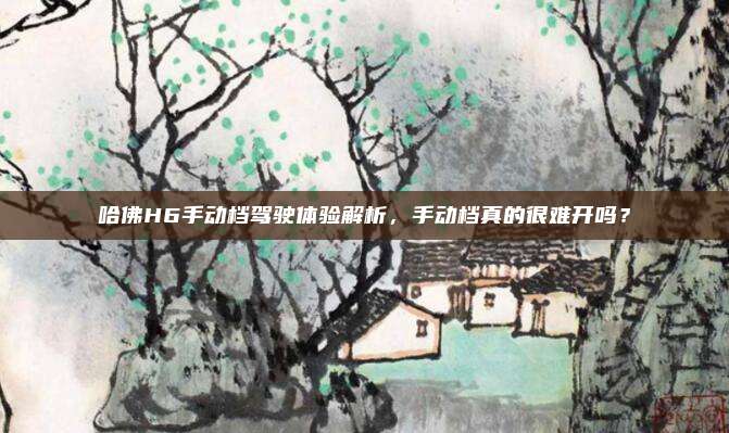 哈佛H6手动档驾驶体验解析,手动档真的很难开吗?