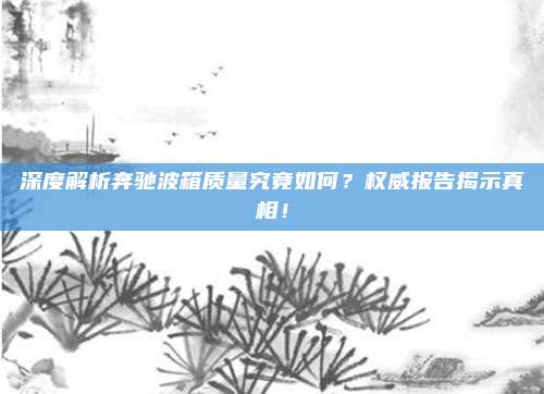 深度解析奔驰波箱质量究竟如何?权威报告揭示真相!