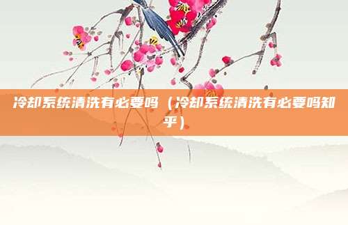 冷却系统清洗有必要吗（冷却系统清洗有必要吗知乎）