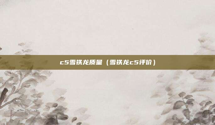 c5雪铁龙质量（雪铁龙c5评价）