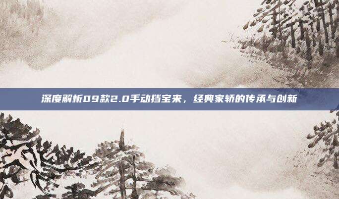 深度解析09款2.0手动挡宝来,经典家轿的传承与创新