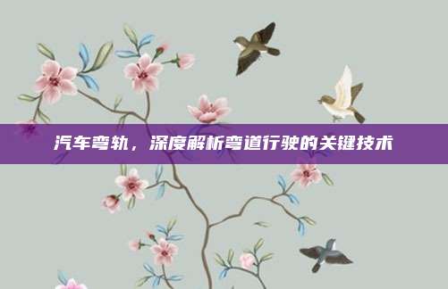 汽车弯轨,深度解析弯道行驶的关键技术