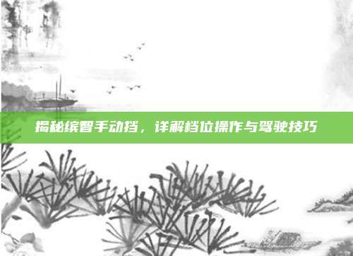 揭秘缤智手动挡,详解档位操作与驾驶技巧