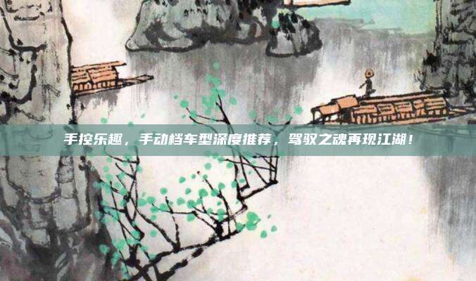手控乐趣,手动档车型深度推荐,驾驭之魂再现江湖!