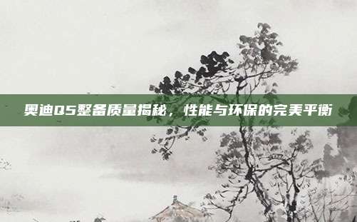 奥迪Q5整备质量揭秘,性能与环保的完美平衡