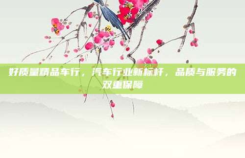 好质量精品车行,汽车行业新标杆,品质与服务的双重保障
