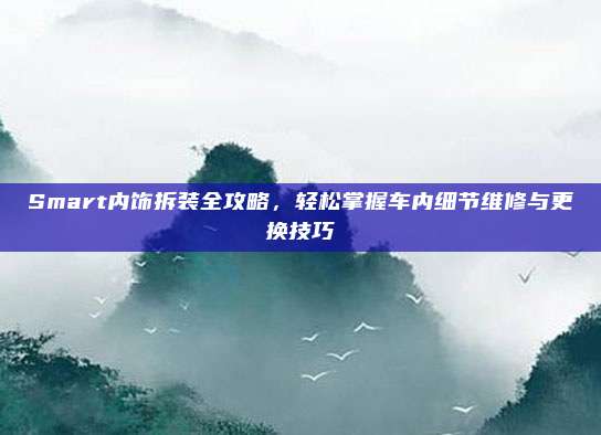 Smart内饰拆装全攻略，轻松掌握车内细节维修与更换技巧