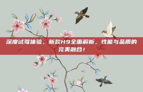 深度试驾体验,新款H9全面解析,性能与品质的完美融合!