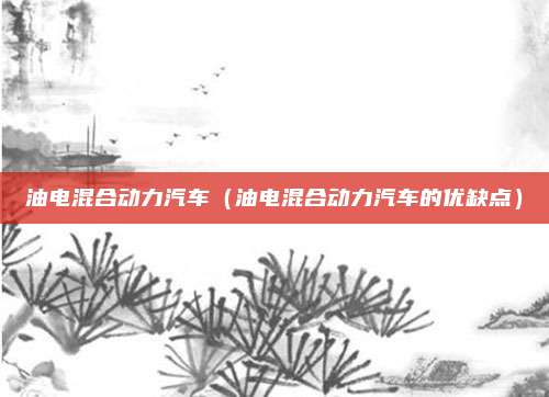 油电混合动力汽车（油电混合动力汽车的优缺点）