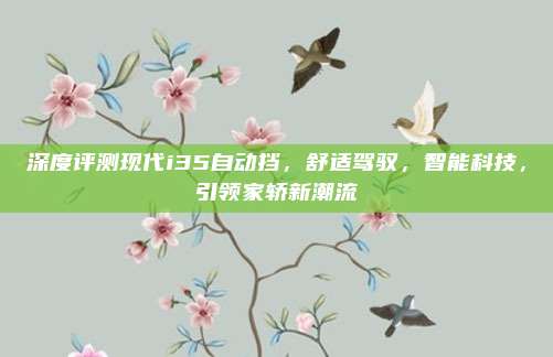 深度评测现代i35自动挡,舒适驾驭,智能科技,引领家轿新潮流