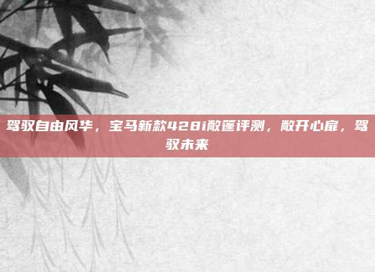 驾驭自由风华,宝马新款428i敞篷评测,敞开心扉,驾驭未来