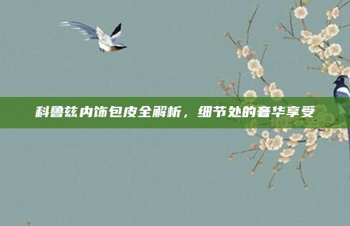 科鲁兹内饰包皮全解析,细节处的奢华享受