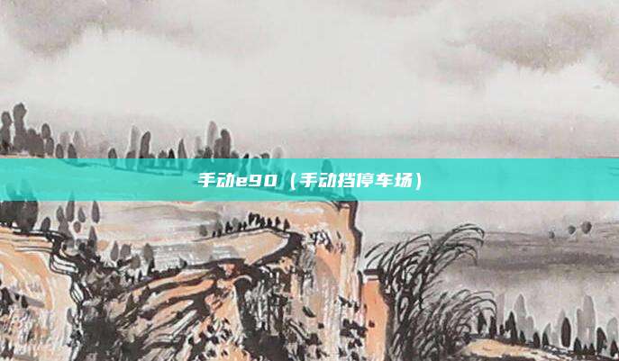 手动e90（手动挡停车场）