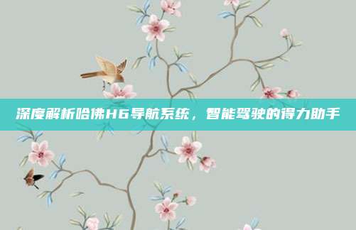深度解析哈佛H6导航系统,智能驾驶的得力助手