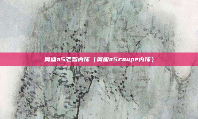 奥迪a5老款内饰（奥迪a5coupe内饰）