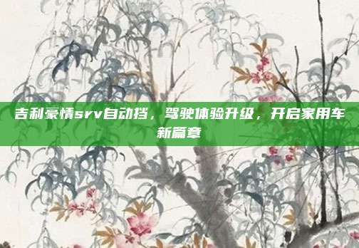 吉利豪情srv自动挡，驾驶体验升级，开启家用车新篇章