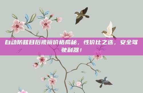 自动防眩目后视镜价格揭秘,性价比之选,安全驾驶利器!