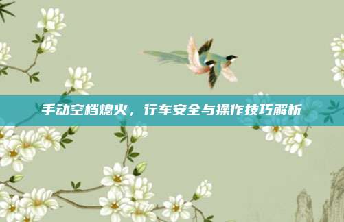 手动空档熄火，行车安全与操作技巧解析