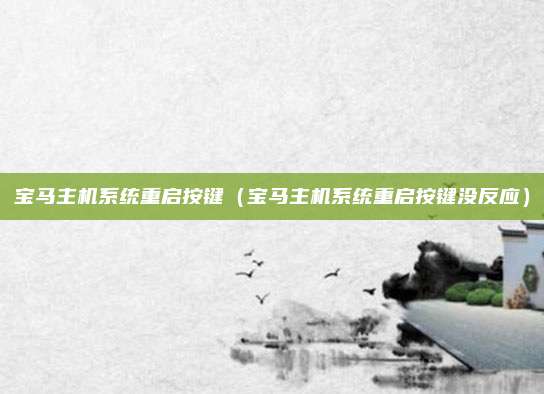 宝马主机系统重启按键（宝马主机系统重启按键没反应）