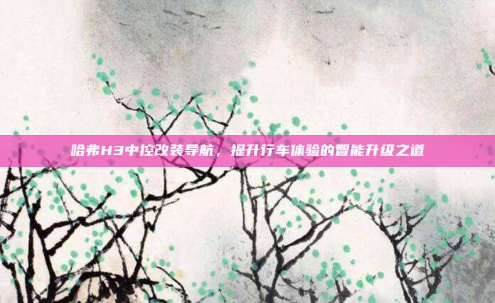 哈弗H3中控改装导航,提升行车体验的智能升级之道