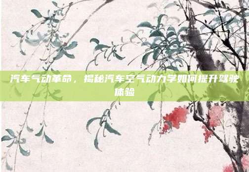 汽车气动革命,揭秘汽车空气动力学如何提升驾驶体验