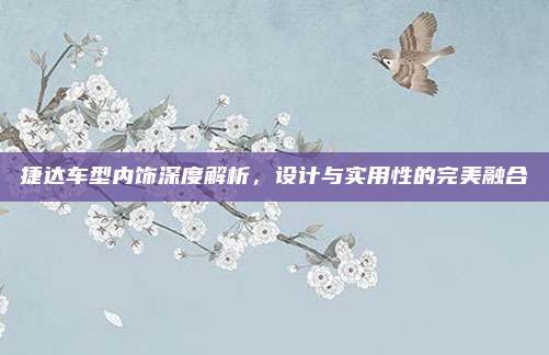 捷达车型内饰深度解析,设计与实用性的完美融合